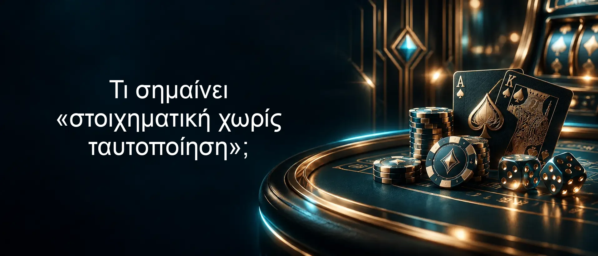 Τι σημαίνει «στοιχηματική χωρίς ταυτοποίηση»;